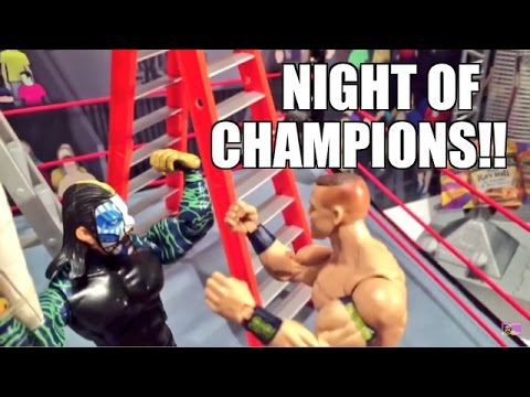 GTS WRESTLING: Night of Champions PPV Parody! WWE Mattel Figure Matches Animation