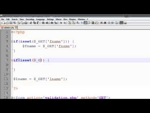how to provide validation in php