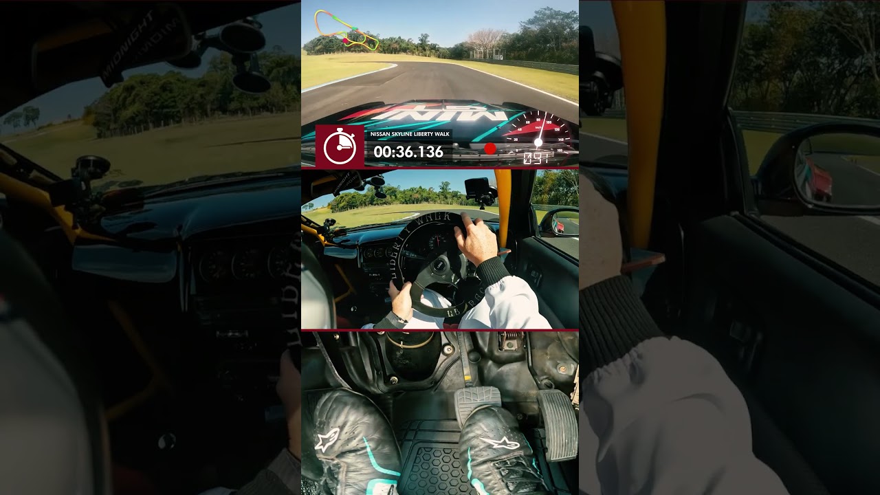 NISSAN SKYLINE GT-T NA VOLTA RÁPIDA DO RUBENS BARRICHELLO! 😱🚘🏁