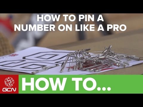 how to attach number to shirt for race
