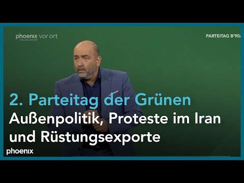 Tag 2: Grünen-Parteitag zur Außenpolitik, den Protesten im Iran und Rüstungsexporten