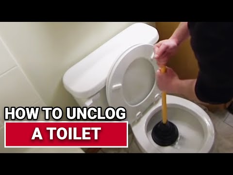 how to unclog slow draining toilet