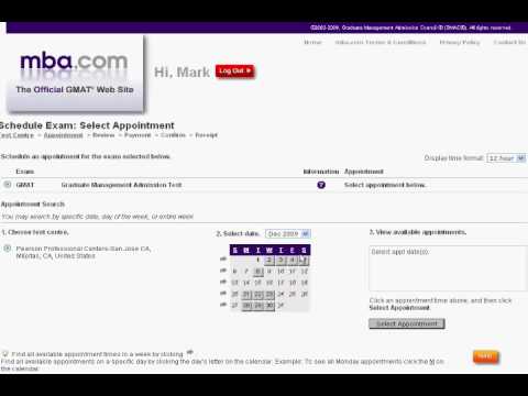 how to apply gmat exam