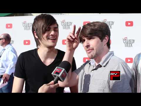 It's @Smosh at the Big Comedy Week Big Live Event Red Carpet inteview w/ @christrondsen