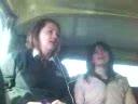 Megan and Susie singing on the bus (lol)