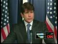Illinois Governor Rod Blagojevich Press Conference Wild West Anology Regarding His Impeachment Trial