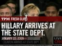 Hillary Arrives At The State Department