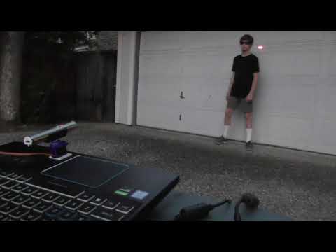 AI paints laser dot on people, tracks motion, goes pew-pew-pew