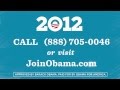 First Obama 2012 Ads - JoinObama.com: Building an Organization, call (888) 705-0046