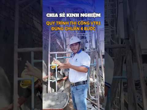 CHIA SẺ KINH NGHIỆM QUY TRÌNH THI CÔNG VỮA CHỐNG THẤM VICTORY NEW VTR1 CHUẨN 4 BƯỚC