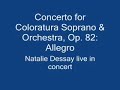 Natalie Dessay - Concerto for Coloratura Soprano Live Natalie Dessay - Concerto for Coloratura Soprano Live