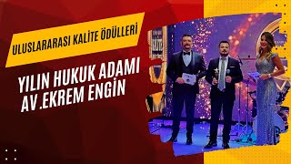 Altın Kalite Ödülleri / Yılın Hukuk Adamı / Av.Ekrem Engin / İzmir Avukatı