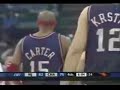 Vince Carter Miss Off The Backboard which leads to Alley Oop