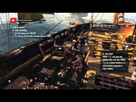 how to sink ships in assassin's creed 4