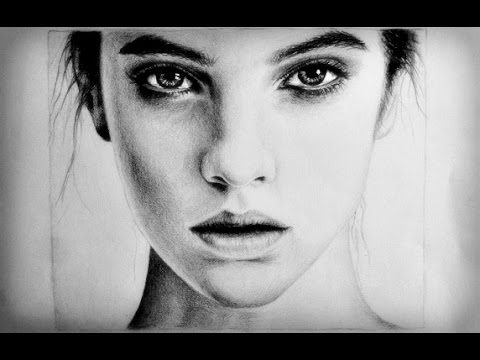 how to draw female face