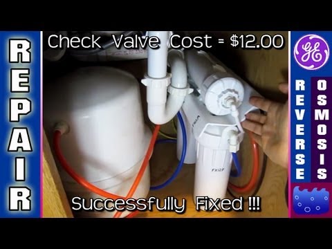 how to drain ro tank