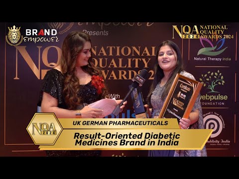 UK German Pharmaceuticals | Red Carpet Interview at National Quality Awards 2024 by Brand Empower
