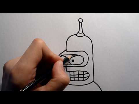 how to draw bender