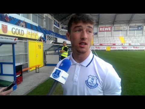Chris Long on his first Everton goal v Paderborn Chris Long on his first Everton goal v Paderborn