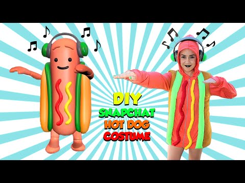 DIY SNAPCHAT DANCING HOT DOG COSTUME || Lucykiins