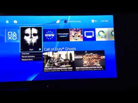 how to update cod ghosts on ps4