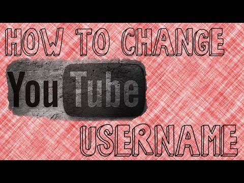 how to change username on youtube