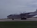 Kosmos Airlines AN-12F a tMalta International Airport park 4