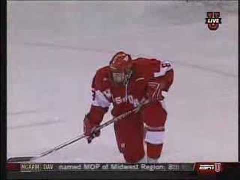 Fighting Sioux Andrew Kozek GW Goal vs Wisconsin 03/30/08