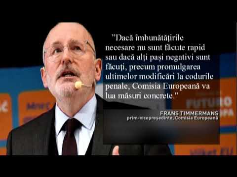 Avertisment dur, transmis de Frans Timmermans la București