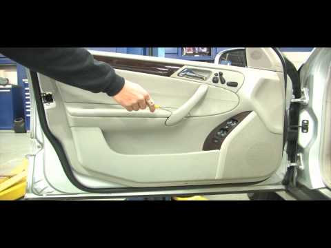 how to remove mercedes sl door panel