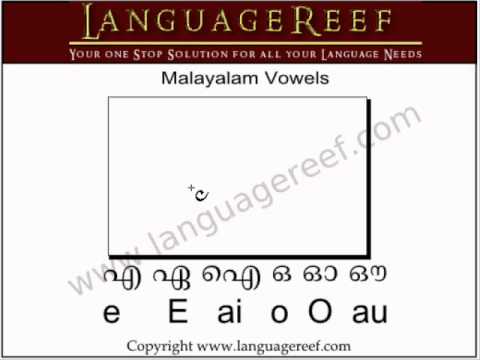 Learning to write vowels Malayalam (with sound)