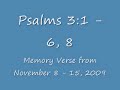 Memory Verse 1