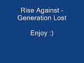 rise against   generation lost