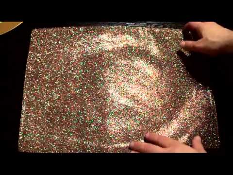 how to set glitter on fabric