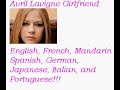 Avril lavigne 8 languages!