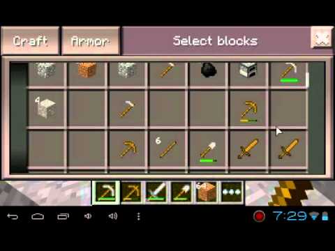 how to collect iron ore in minecraft pe