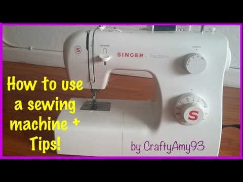 Sewing Machine - all the basics you need to know on how to use a sewing machine! :) READ! little mistake in video, turn the hand wheel towards you not forward I've been sewin...