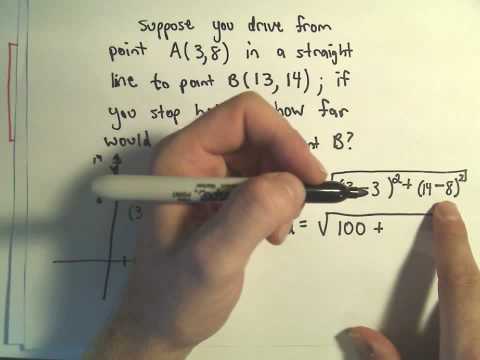 how to use the distance formula