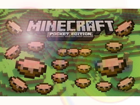 how to collect mushroom blocks in minecraft pe
