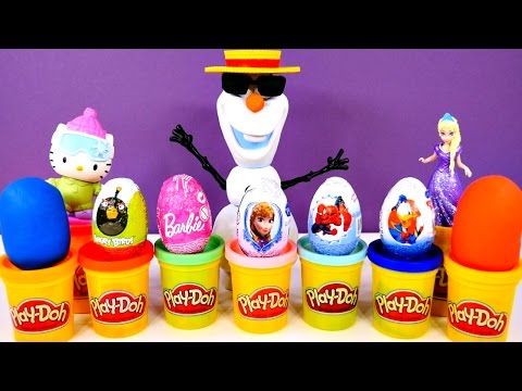 surprise - Surprise Toy Eggs Frozen Barbie Angry Birds Spiderman Donald Duck Play Doh Kinder Surprise Egg. Play Doh Kinder Eggs were created by DCTC - Zaini eggs include Disney's Frozen, Angry Bird, Spider-ma...