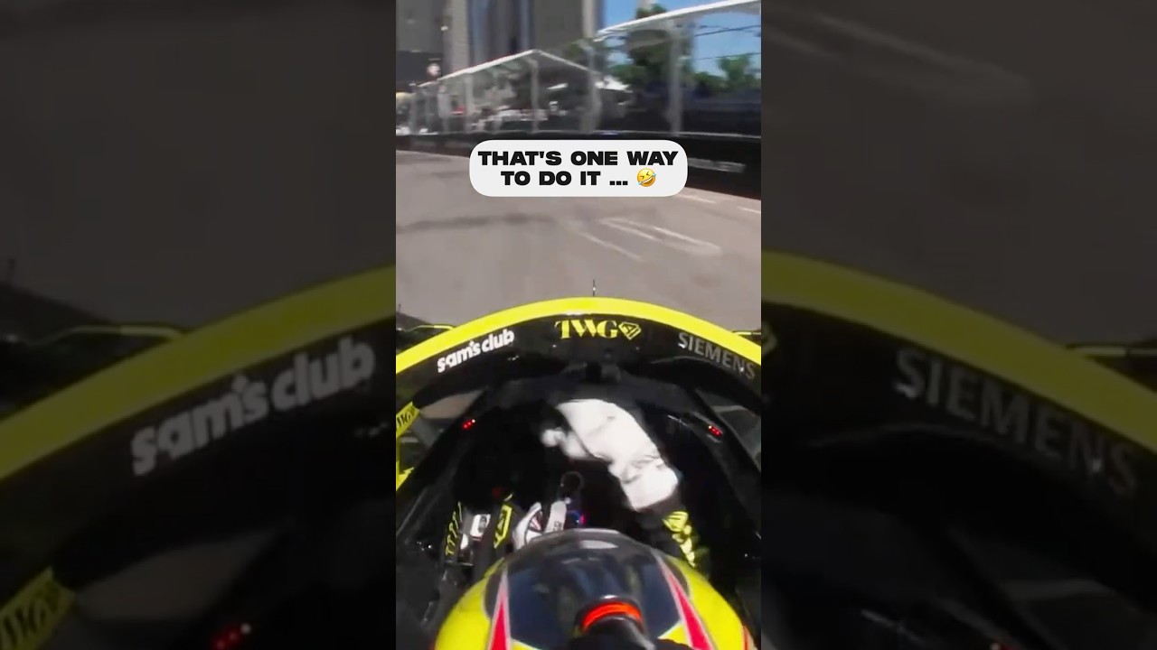 Do not try this at home 🤣 #indycar #racing #willpower
