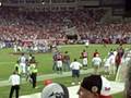 2008-12-25 | Bobblehead Mike Alstott cheers on the Bucs ~> All fans at the Mike Alstott Bucs tribute game were given a Mike Bobblehead - hmmm - watch him cheer on the Bucs! ... (02:12)
