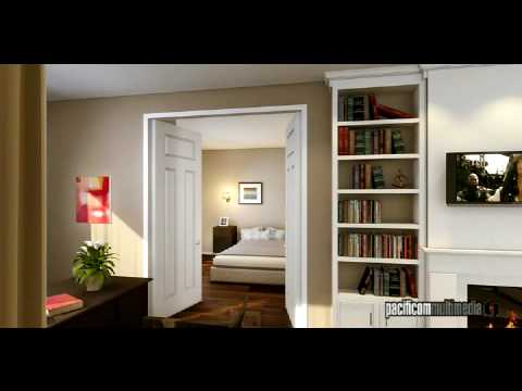interior 3d animation - 3D architectural animation of a house home created by Pacificom Multimedia. A virtual fly through, fly over in photo-realistic computer 3D.