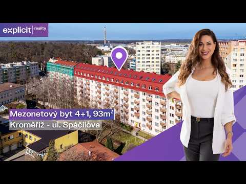 Video Mezonetový byt 4+1, 93m² - ul. Spáčilova, Kroměříž