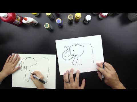 how to draw elephant