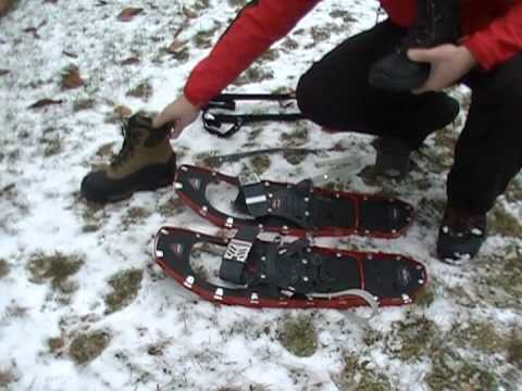 how to adjust msr snowshoes