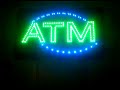 BLUE-GREEN LED ATM SIGN - SUPER BRIGHT