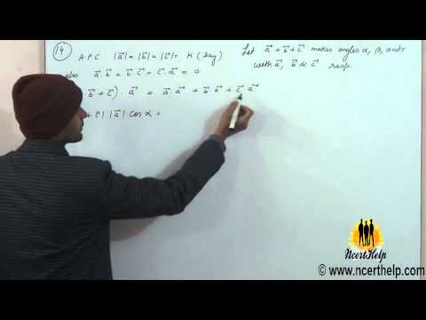 how to prove vectors are perpendicular