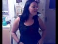 girl removes panties without removing pants