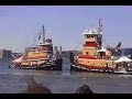 Tugboats Nose to Nose